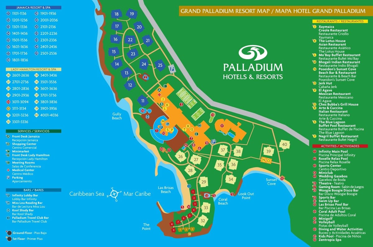 რუკა დიდი palladium იამაიკის კურორტი