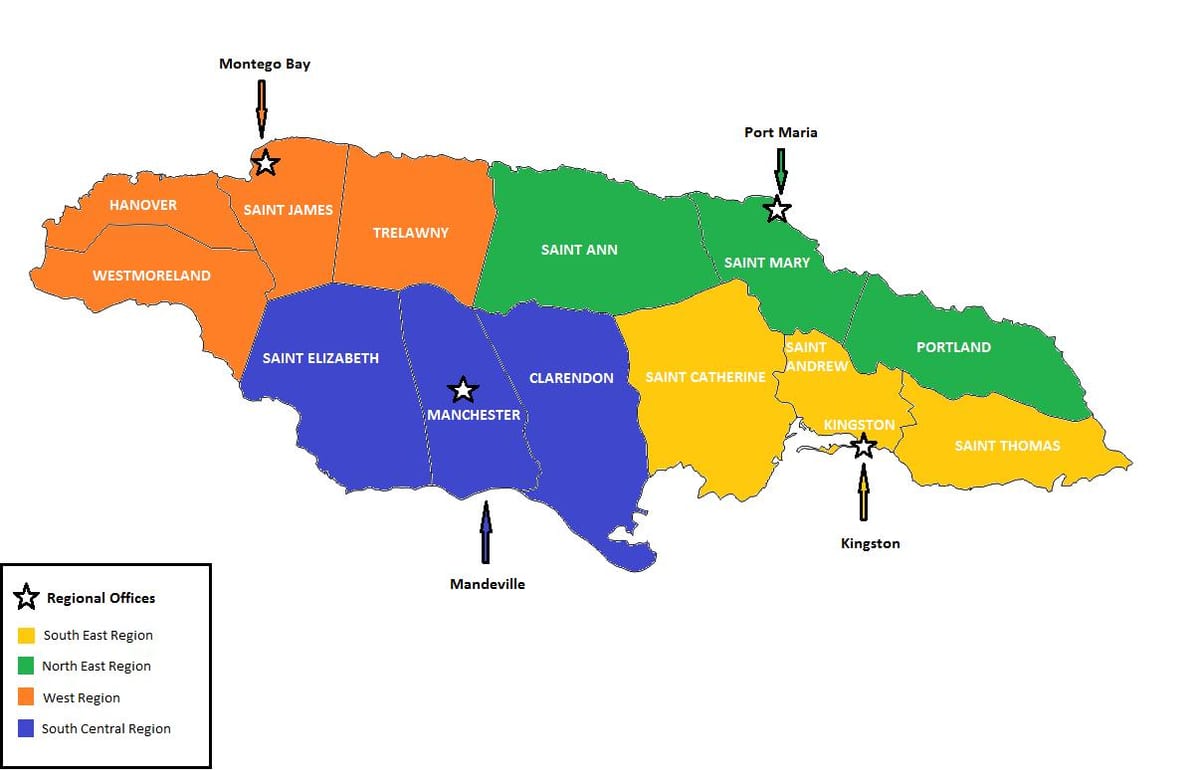 რუკა ეკონომიკური jamaica