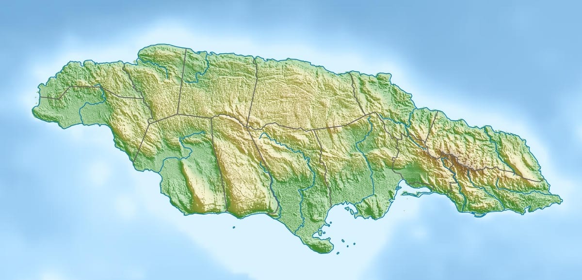 რუკა 3d jamaica