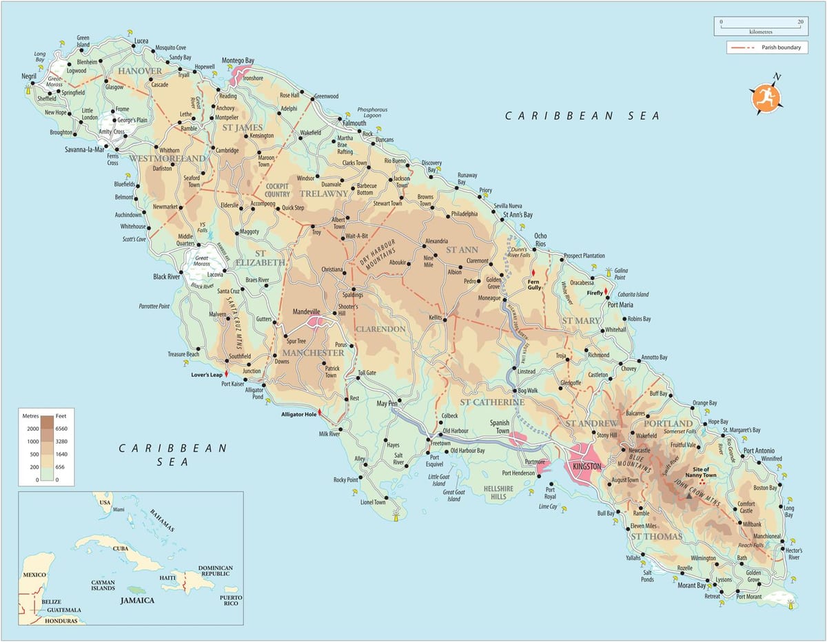 რუკა treasure ბახი jamaica