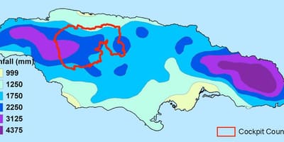 რუკა იამაიკის კლიმატის