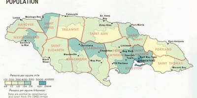 მოსახლეობა რუკა jamaica
